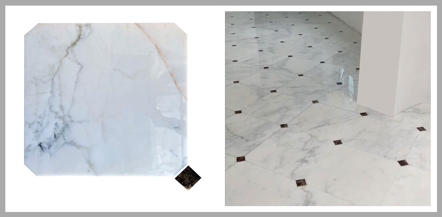 Calacatta Polished Marble Octagon